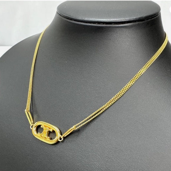 Celine Triomphe Pendant Necklace NWT - Picture 8 of 8